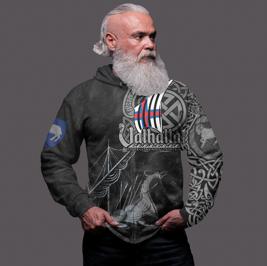 Tspinners Clothing - Viking Faroe Island Drakkar Zip Hoodie A31