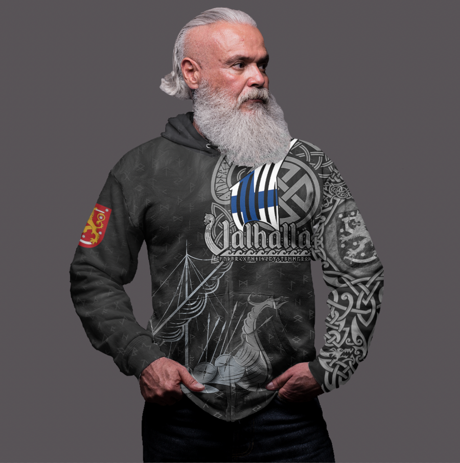 Tspinners Clothing - Viking Finland Drakkar Zip Hoodie A31