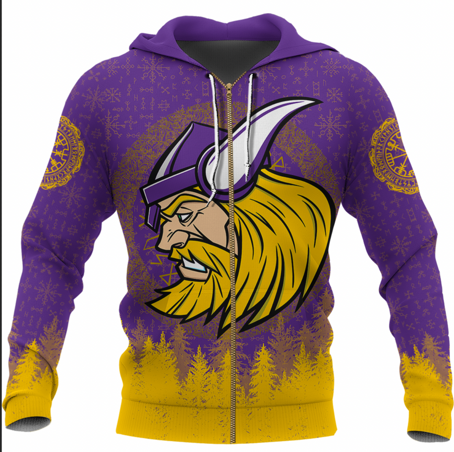 Tspinners Clothing - Viking Warrior Zip Hoodie A31