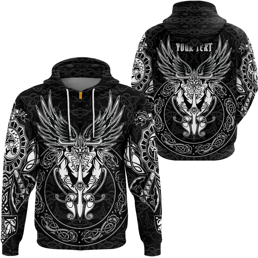 Tspinners Clothing -Viking Warrior Zip Hoodie A95