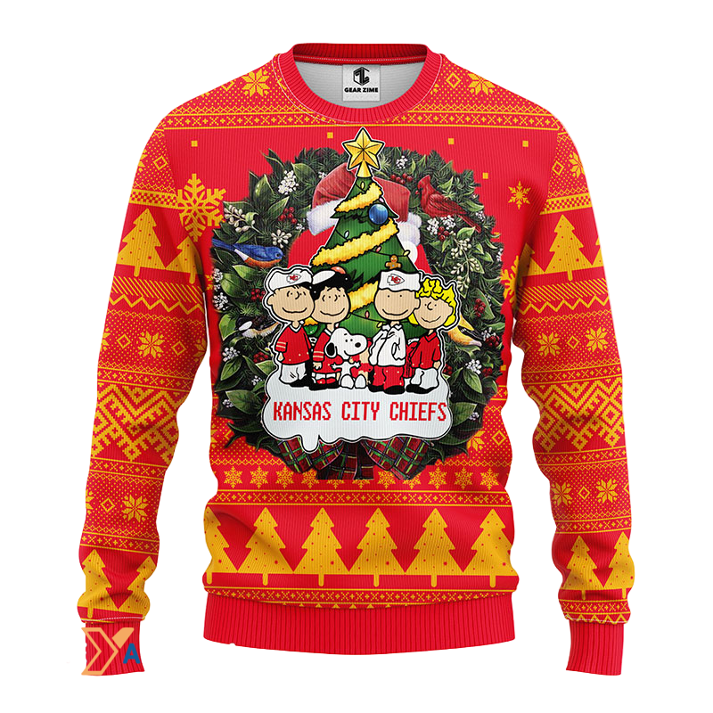Funny Ugly Christmas Sweater for Festive Fun Red/Yellow