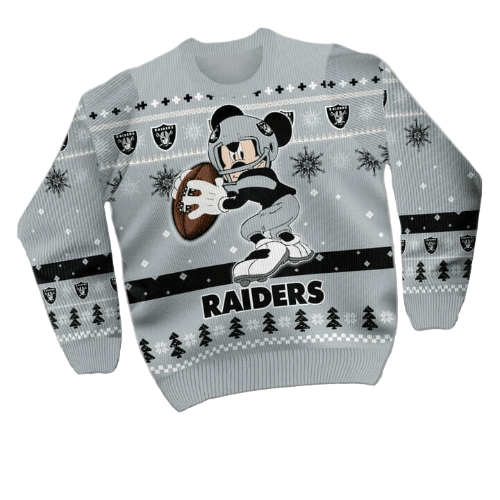 Festive Ugly Christmas Sweater in Black/Grey - Premium Blend