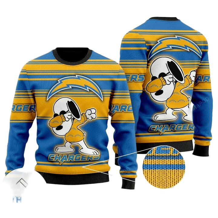 Dog Graphics Blue/Yellow Ugly Sweater - Cozy & Festive Design