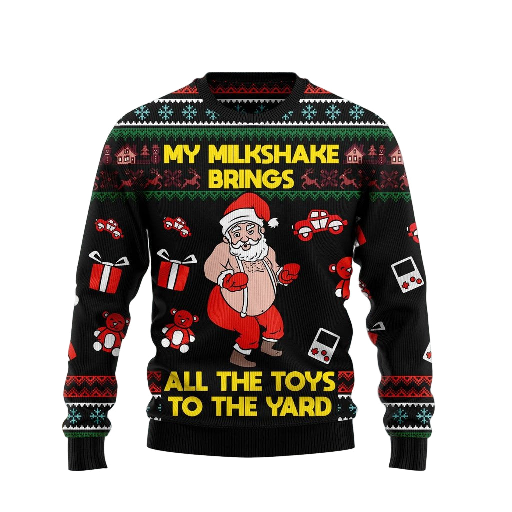 Funny Christmas Sweater Unisex, Premium Dye-Sublimation Print