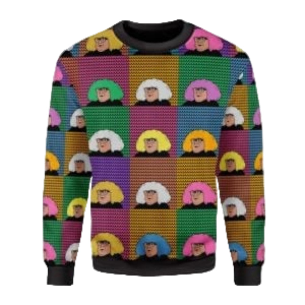 Funny Ugly Christmas Sweater, Festive Sweatshirt - All Over Print