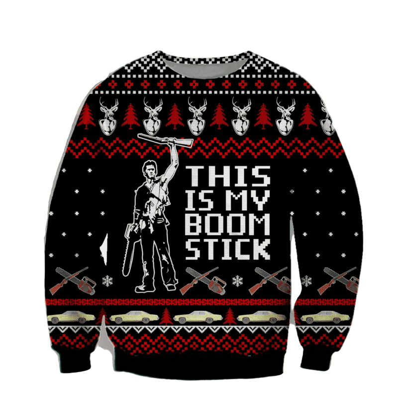 Festive Ugly Christmas Sweater in All Over Print