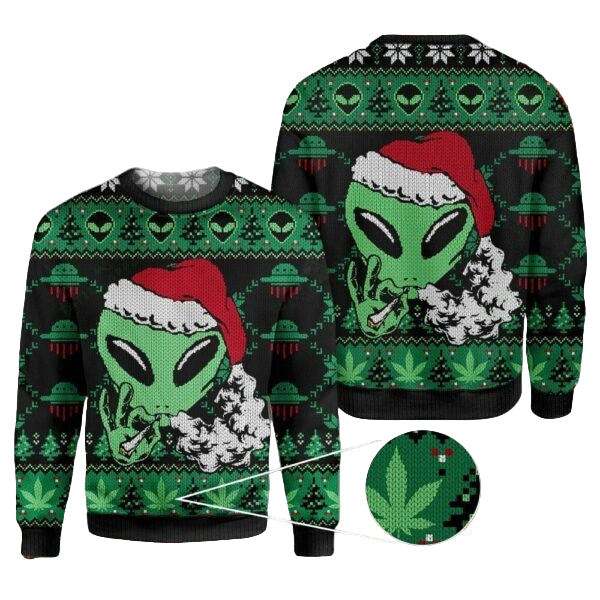 Alien Ugly Christmas Sweater Shirt - Festive Holiday Gift