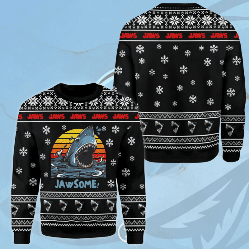 Funny Jaws Ugly Christmas Sweater - Cozy & Festive Shirt