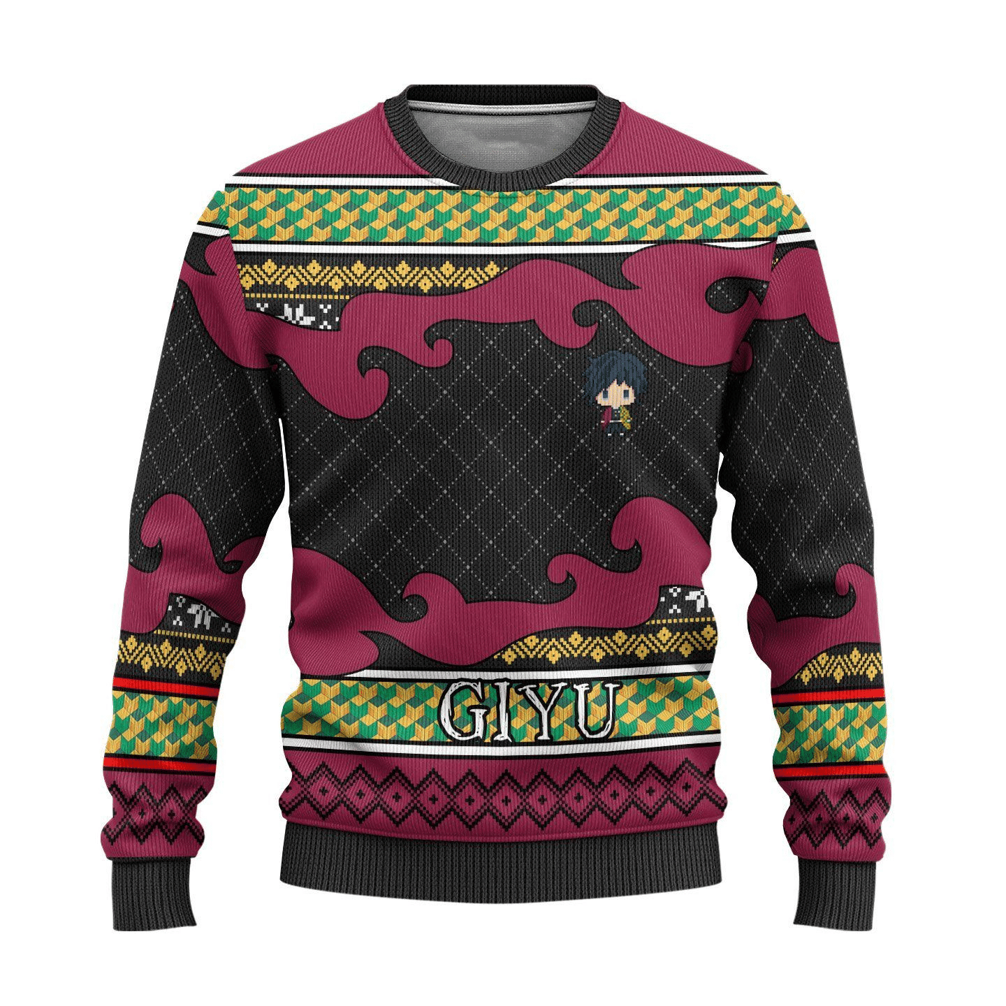 Demon Slayer Anime Ugly Sweater - Festive Holiday Cheer