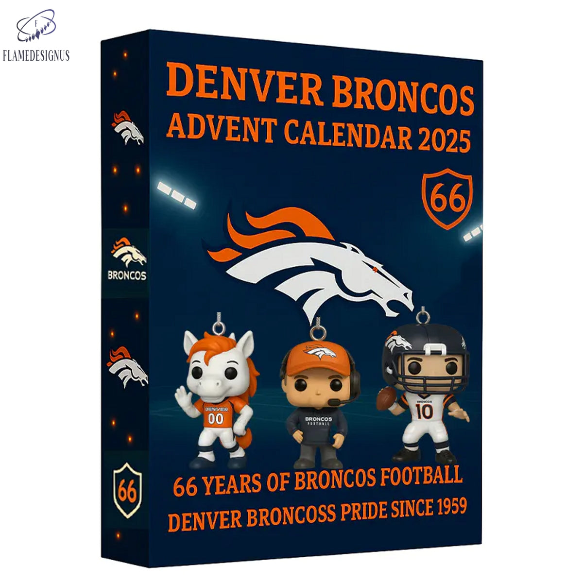 Denver Broncos 66th Anniversary Advent Calendar -2D Acrylic