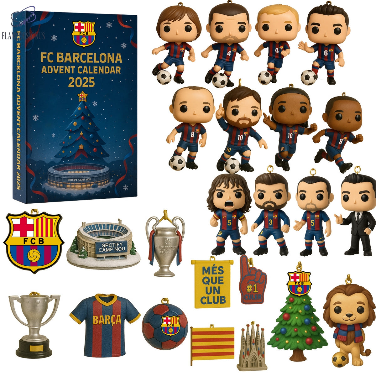 FC Barcelona Advent Calendar 2025 -2D Acrylic