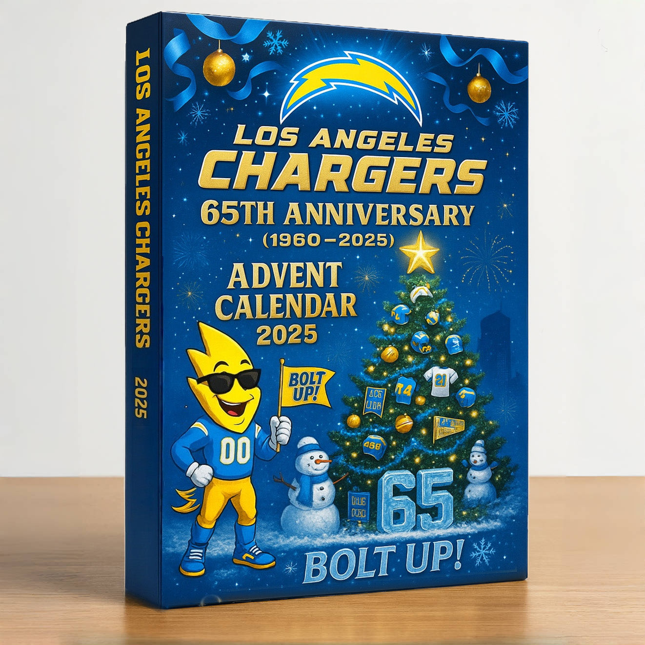 Los Angeles Chargers 65th Anniversary Advent Calendar 2025 -2D Acrylic