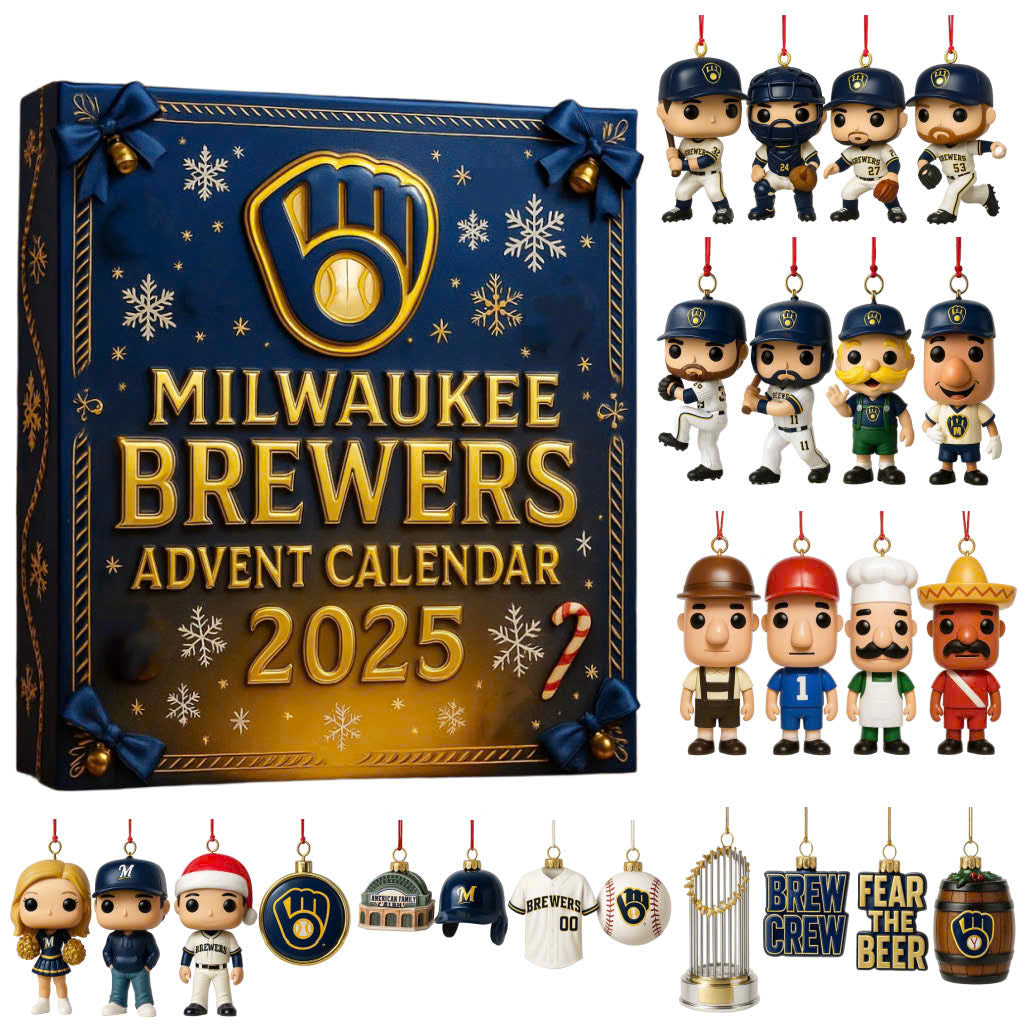 Milwaukee Brewers Advent Calendar 2025 55TH ANNIVERSARY -2D Acrylic