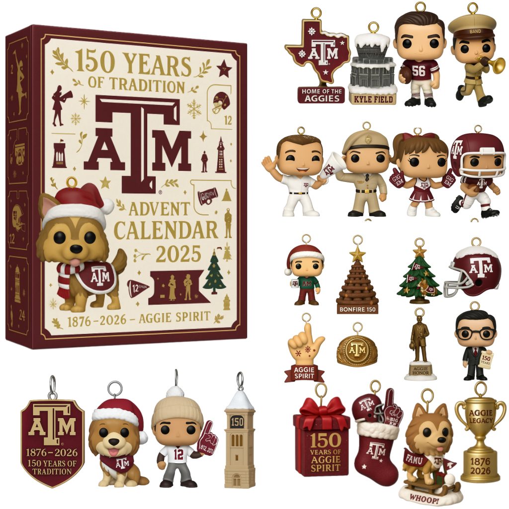 Texas A&M Aggies Anniversary Advent Calendar 2025 -2D Acrylic