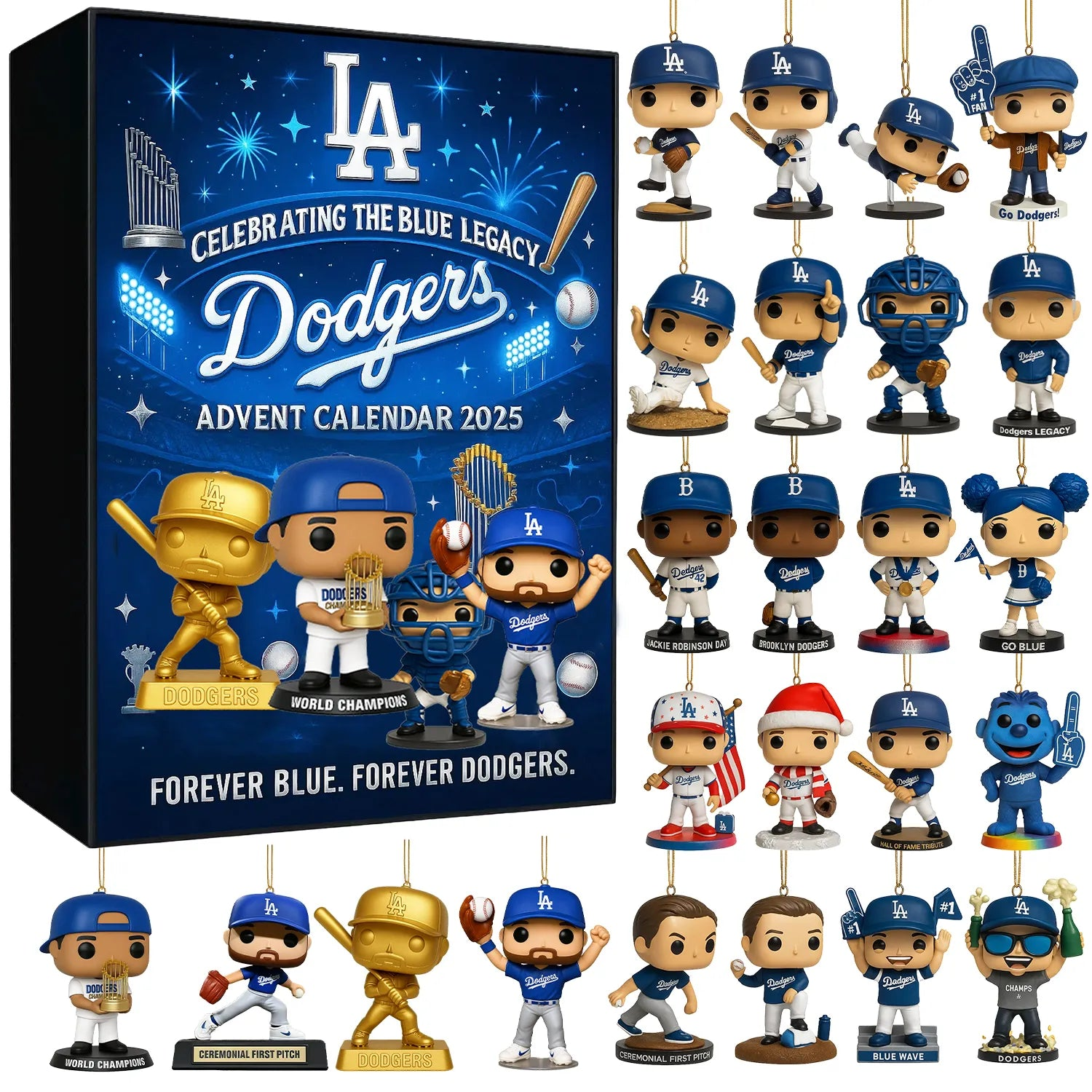 Los Angeles Dodgers Advent Calendar 2025 -2D Acrylic