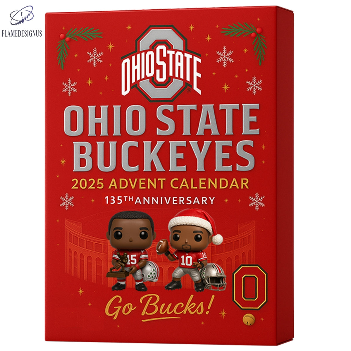 Ohio State Buckeyes 2025 135th Anniversary Advent Calendar -2D Acrylic