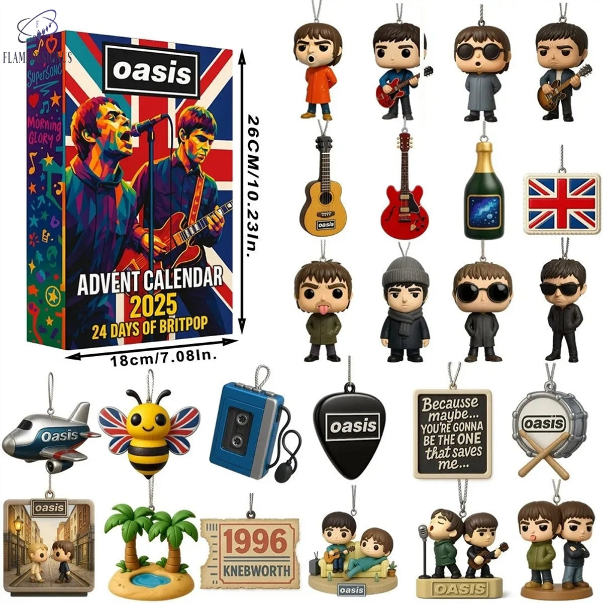 Oasis Britpop Advent Calendar 2025 -2D Acrylic
