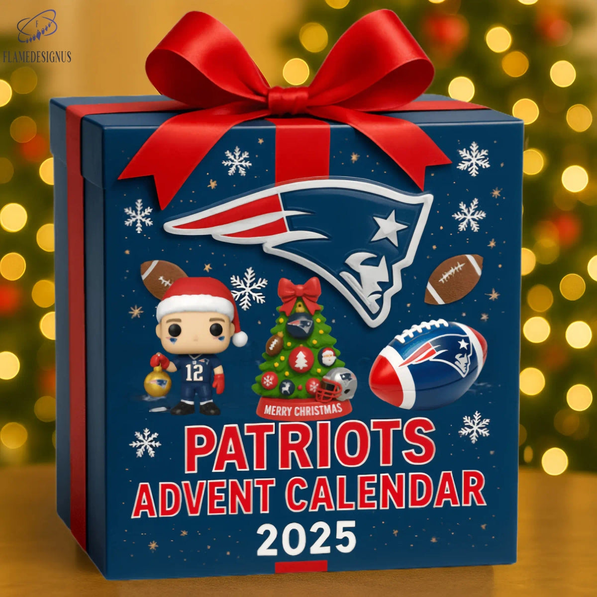 New England Patriots Advent Calendar 2025 -2D Acrylic