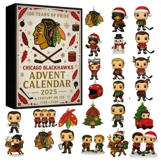 Chicago Blackhawks 100 Years of Pride Advent Calendar -2D Acrylic