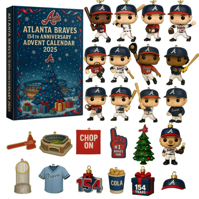 Atlanta Braves Advent Calendar 2025 154TH ANNIVERSARY -2D Acrylic