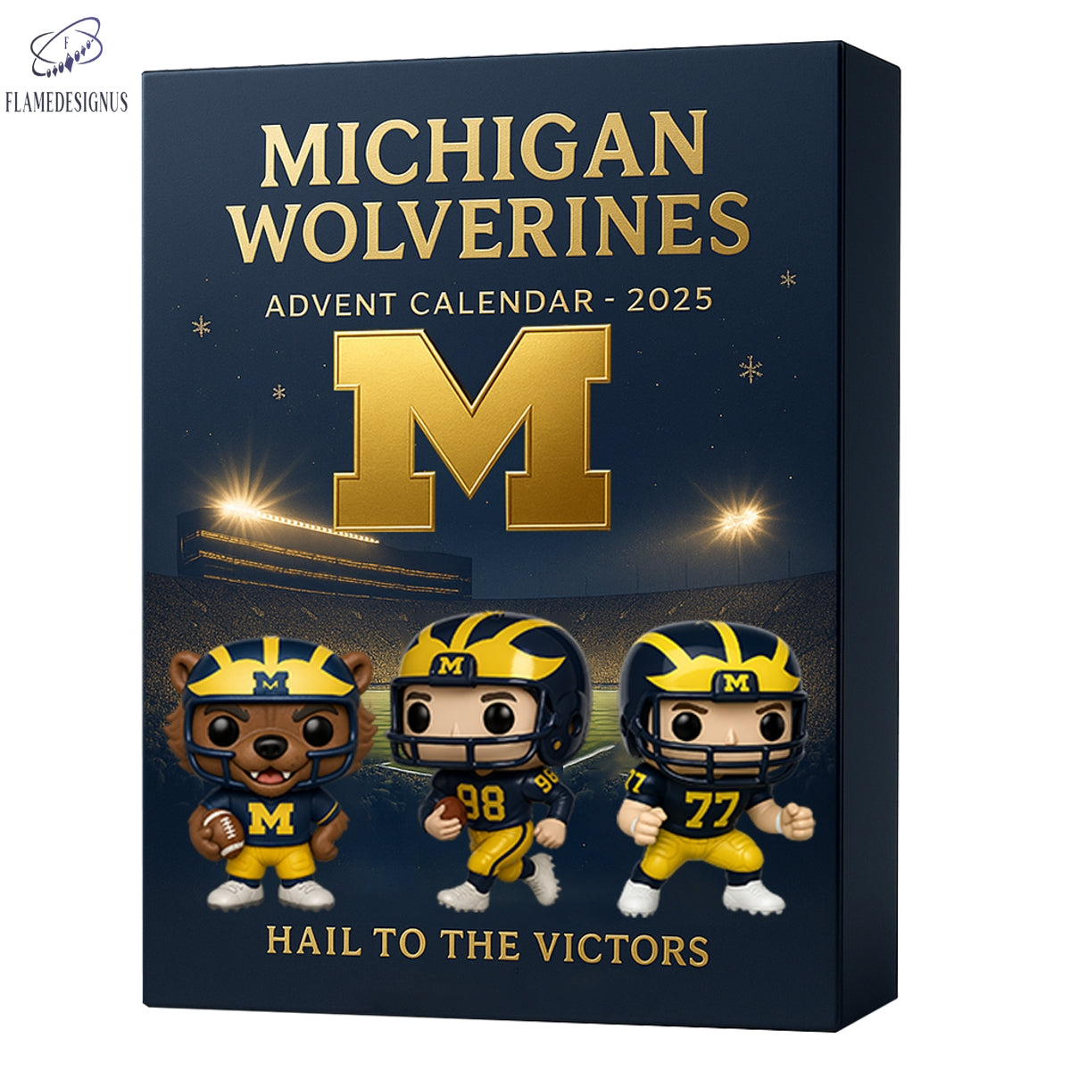 Michigan Wolverines 2025 Advent Calendar -2D Acrylic