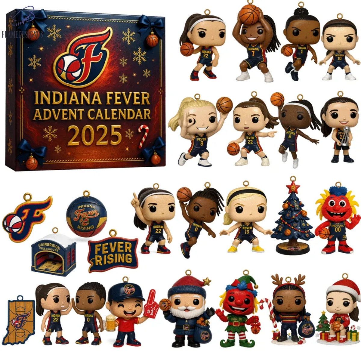 Indiana Fever Advent Calendar 2025 -2D Acrylic