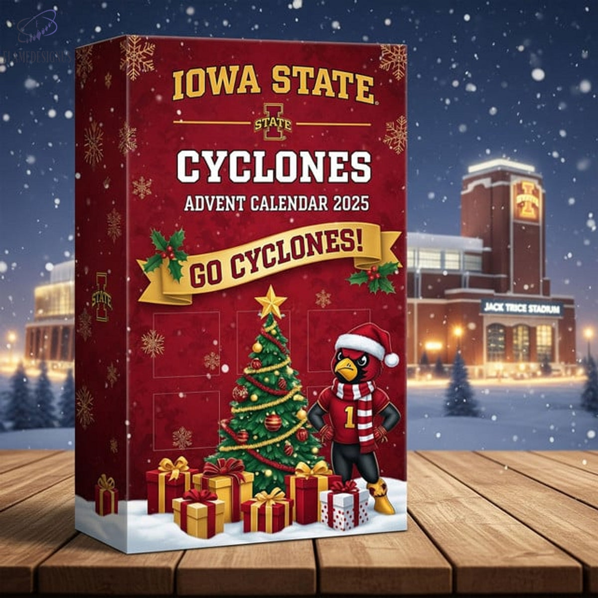 Iowa State Cyclones Go Cyclones Advent Calendar 2025 -2D Acrylic