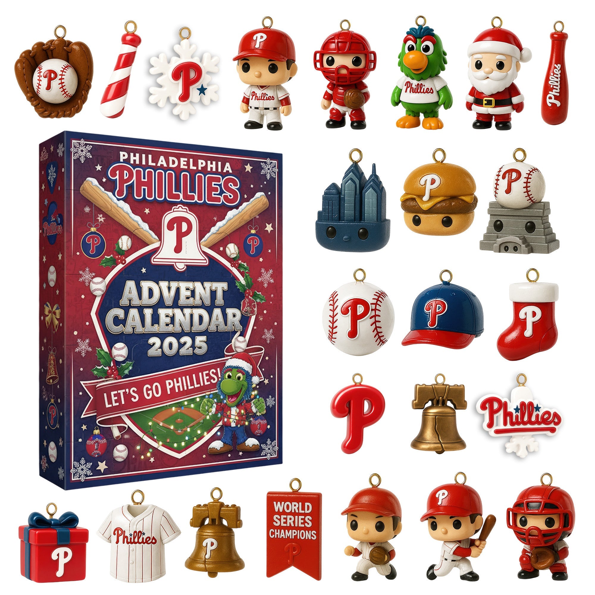 Philadelphia Phillies Premium Advent Calendar 2025 -2D Acrylic