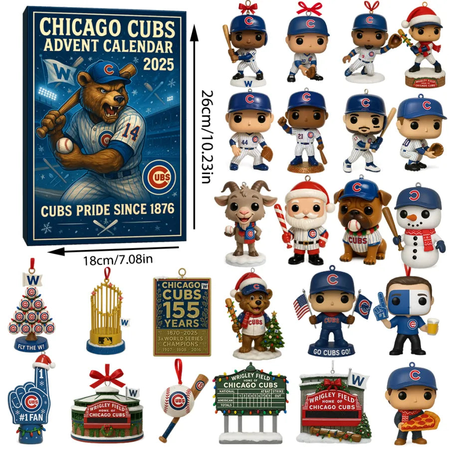 Chicago Cubs Advent Calendar 2025 149TH ANNIVERSARY -2D Acrylic