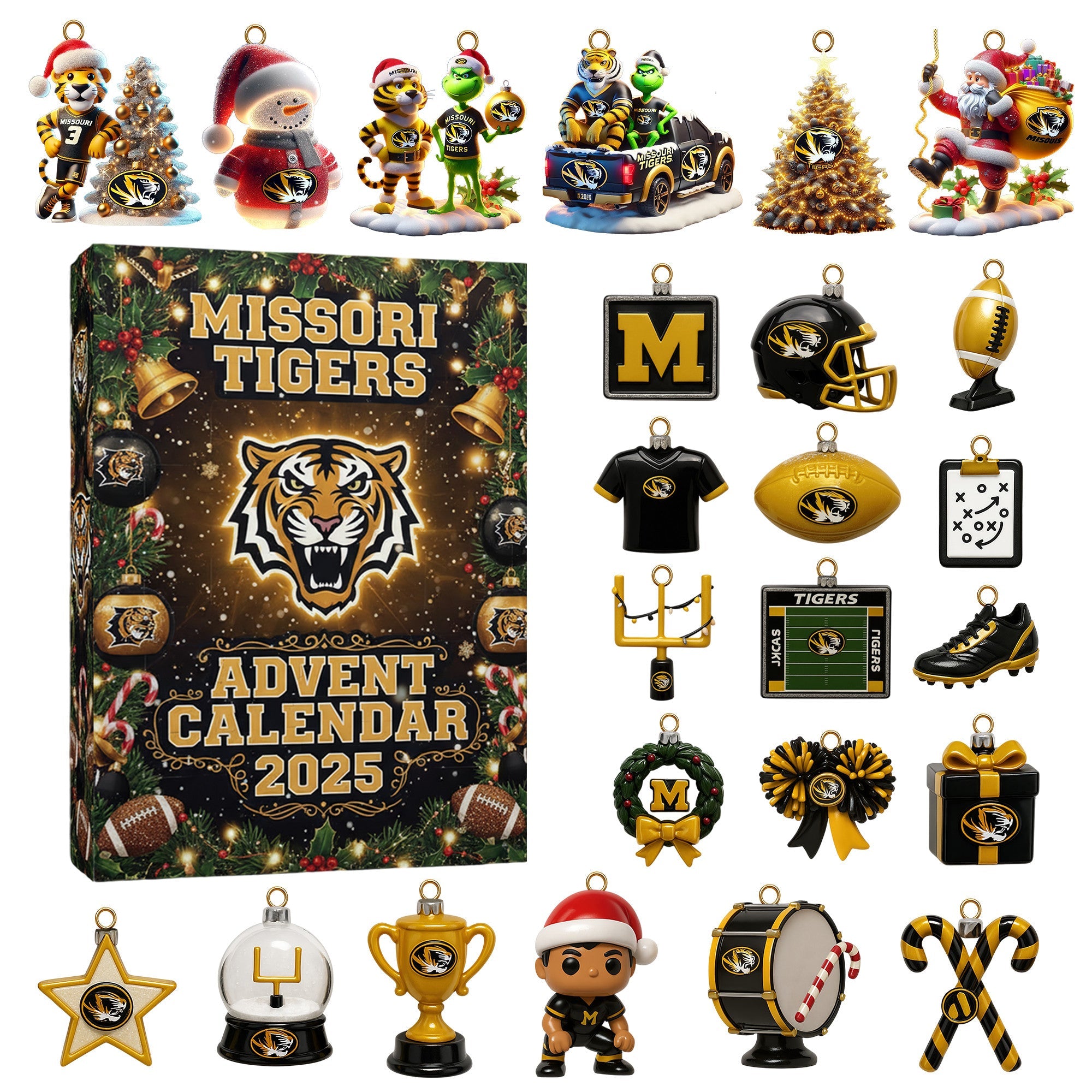 Missouri Tigers Premium Advent Calendar 2025 -2D Acrylic