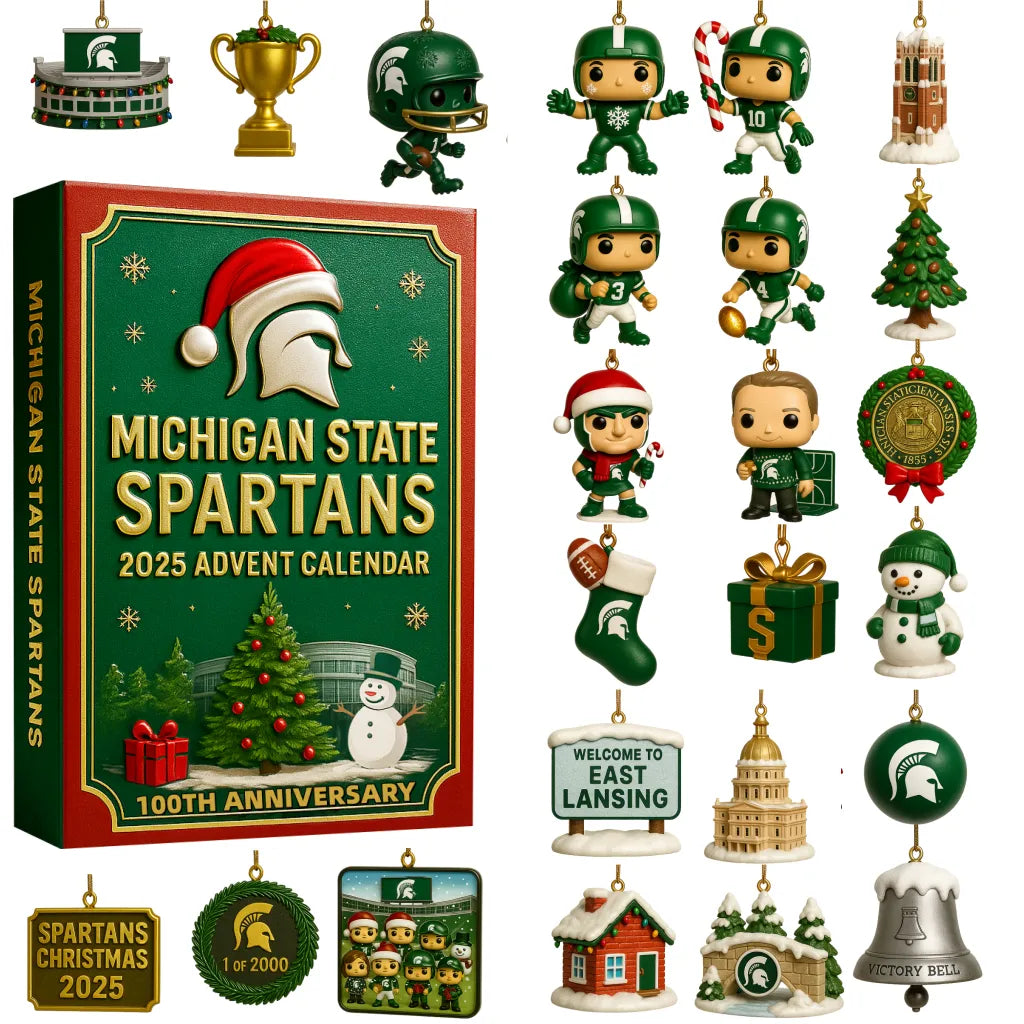 Michigan State Spartans Advent Calendar 2025 -2D Acrylic