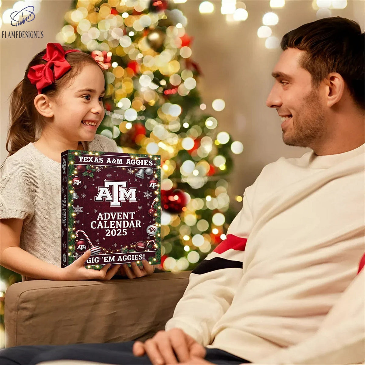 Texas A&M Aggies 2025 Advent Calendar -2D Acrylic