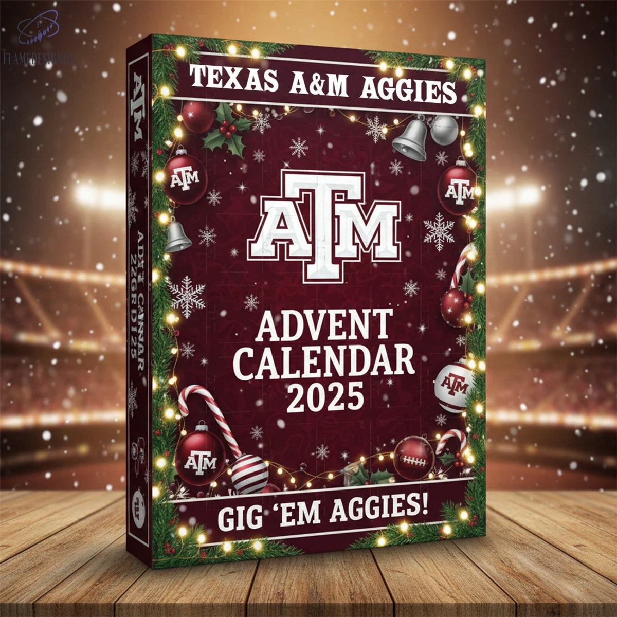 Texas A&M Aggies 2025 Advent Calendar -2D Acrylic