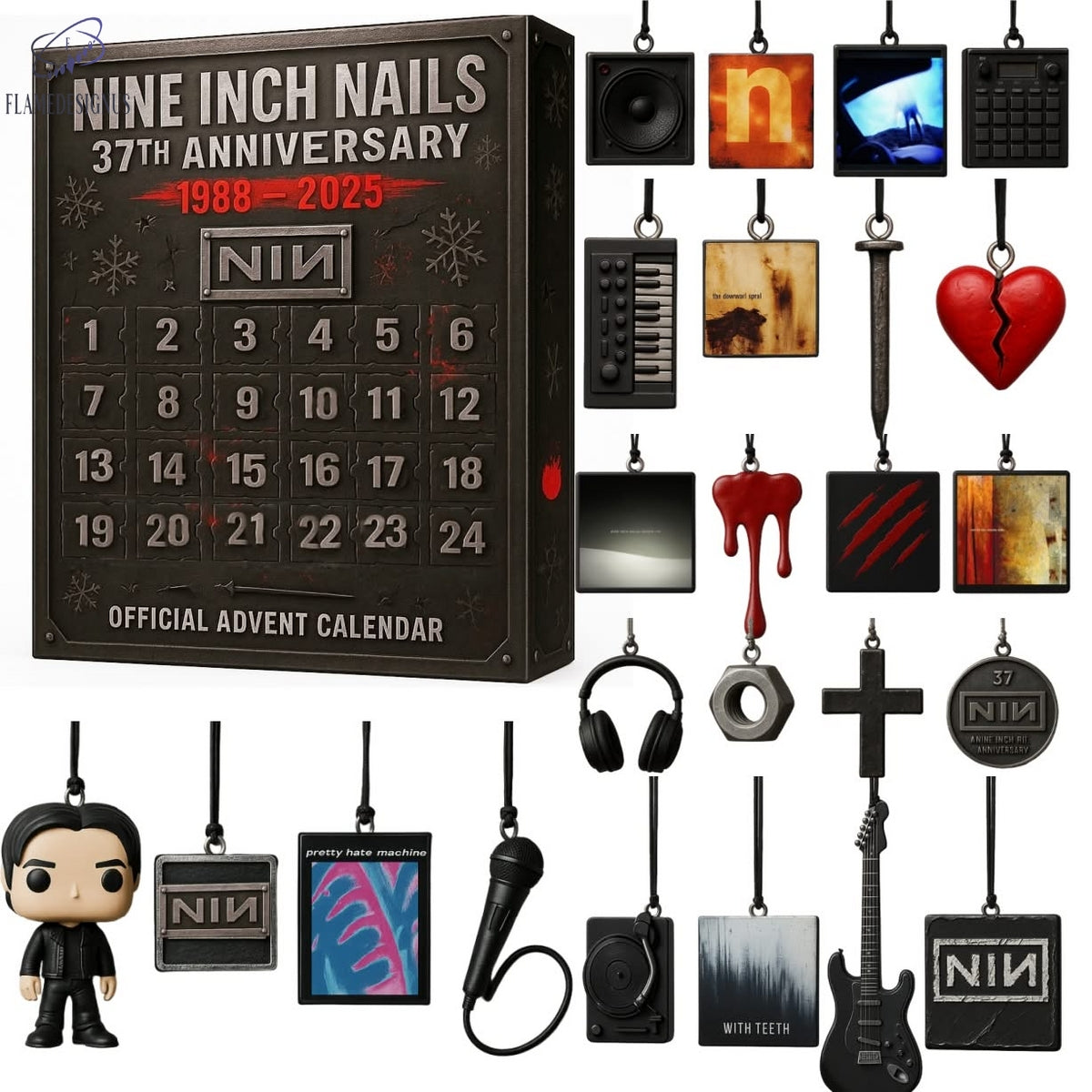 Nine Inch Nails 37th Anniversary 2025 Advent Calendar -2D Acrylic