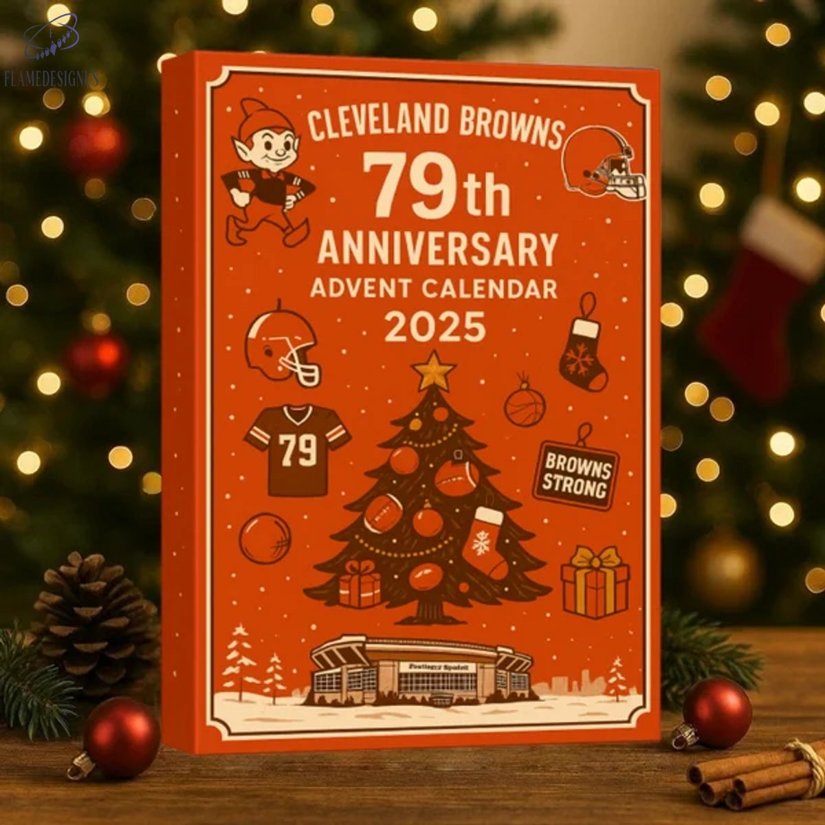 Cleveland Browns 79th Anniversary Advent Calendar -2D Acrylic