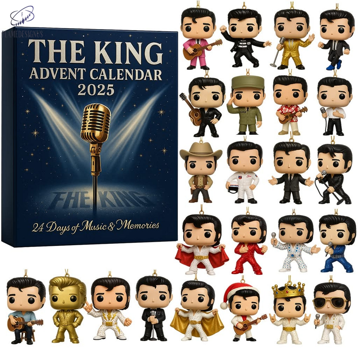 Elvis Presley The King 2025 Advent Calendar -2D Acrylic