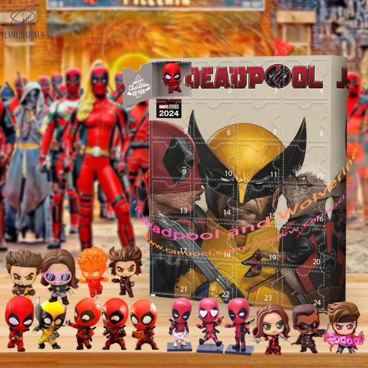 Deadpool And Wolverine 2025 Advent Calendar -2D Acrylic