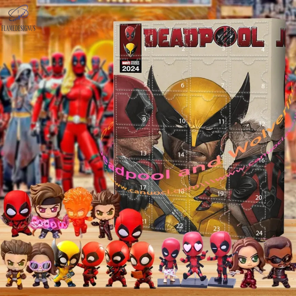 Deadpool And Wolverine 2025 Advent Calendar -2D Acrylic