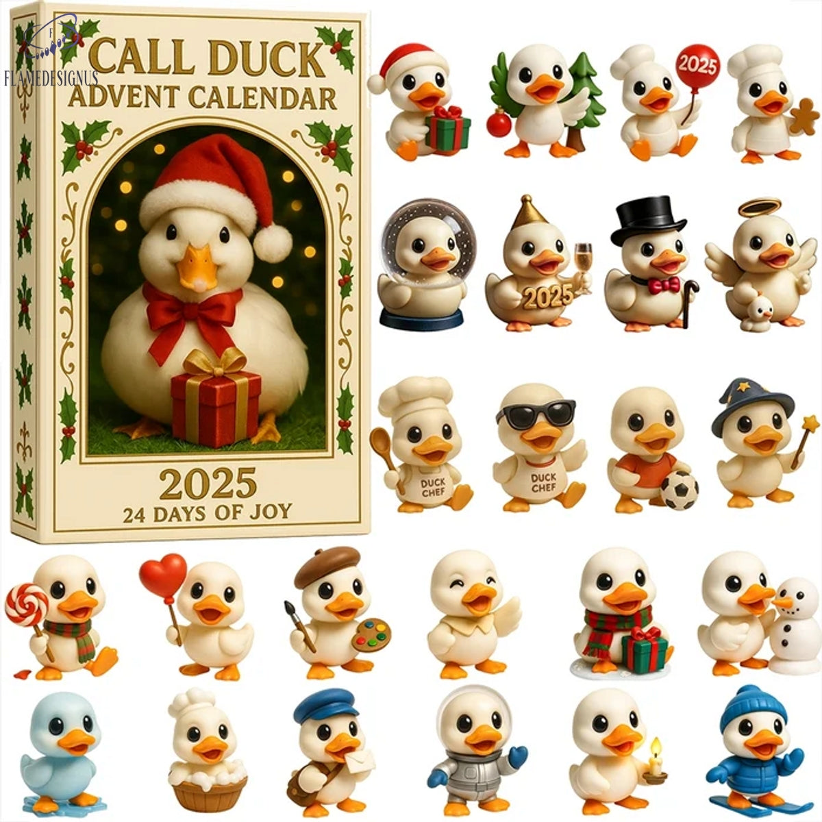 Call Duck Advent Calendar 2025 -2D Acrylic