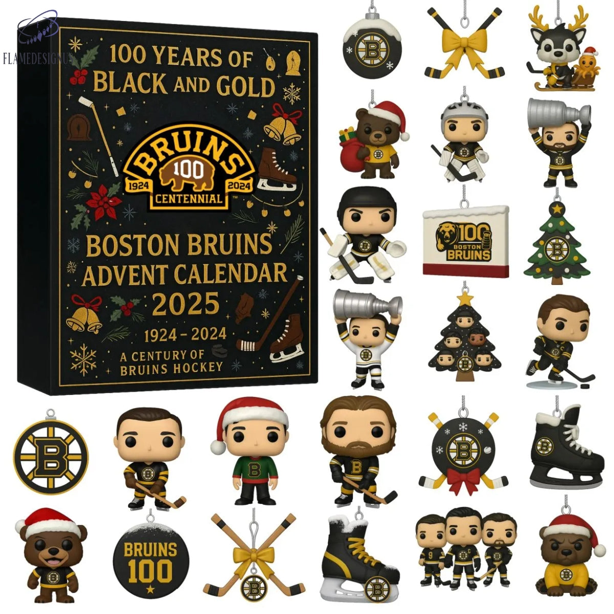 Boston Bruins 100th Anniversary Advent Calendar -2D Acrylic