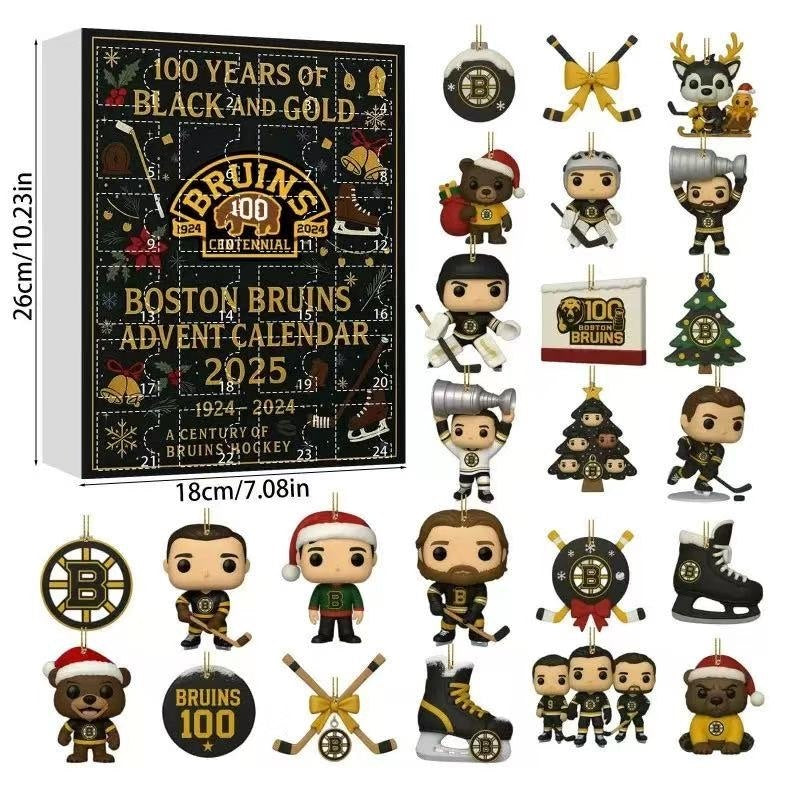 Boston Bruins Advent Calendar a?? 100 Years of Black and Gold -2D Acrylic