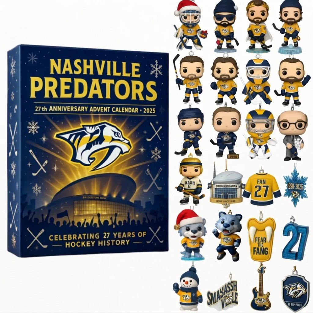 Nashville Predators Advent Calendar a?? 27th Anniversary -2D Acrylic