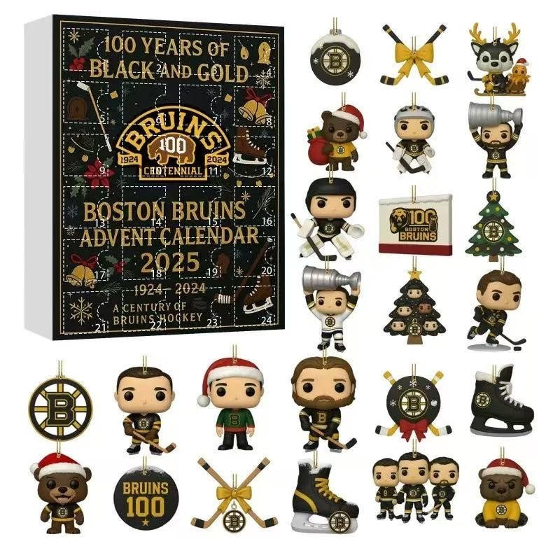 Boston Bruins Advent Calendar a?? 100 Years of Black and Gold -2D Acrylic