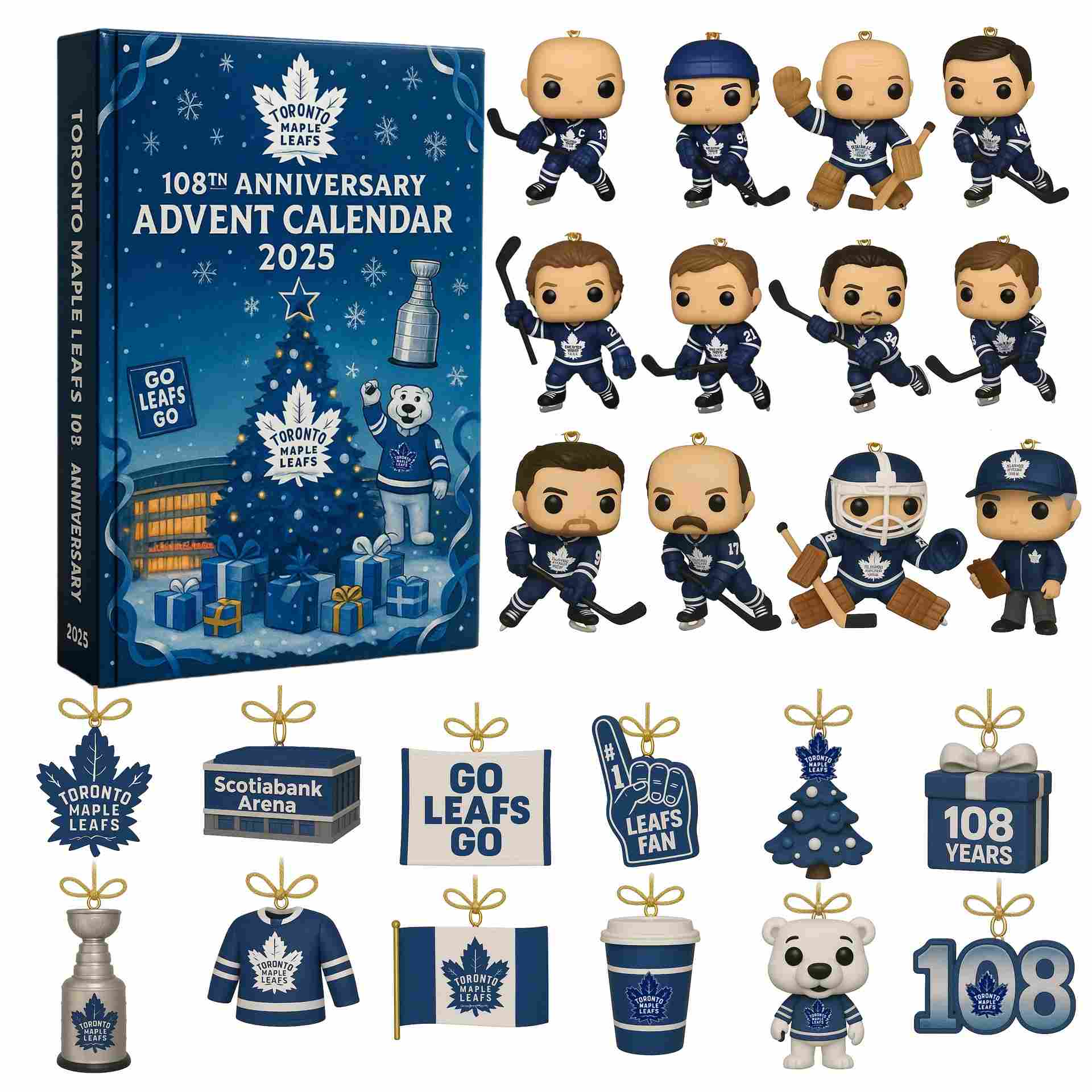 Toronto Maple Leafs 108th Anniversary Advent Calendar -2D Acrylic