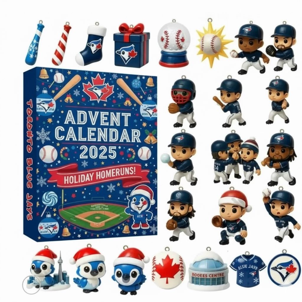 Toronto Blue Jays Holiday Home Runs Advent Calendar 2025 -2D Acrylic