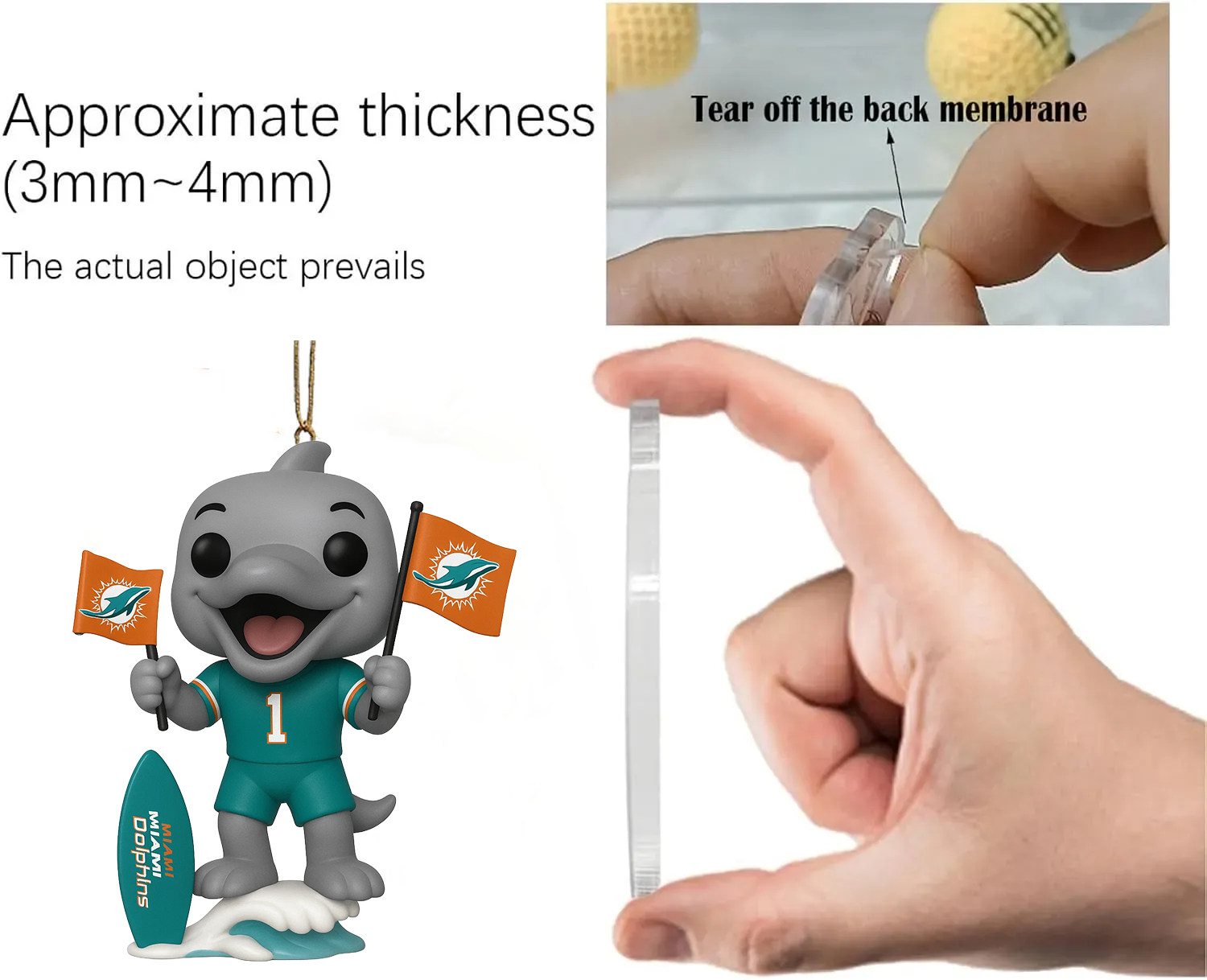 Miami Dolphins 60th Anniversary Advent Calendar 2025 e??? 24 Gifts Inside! -2D Acrylic