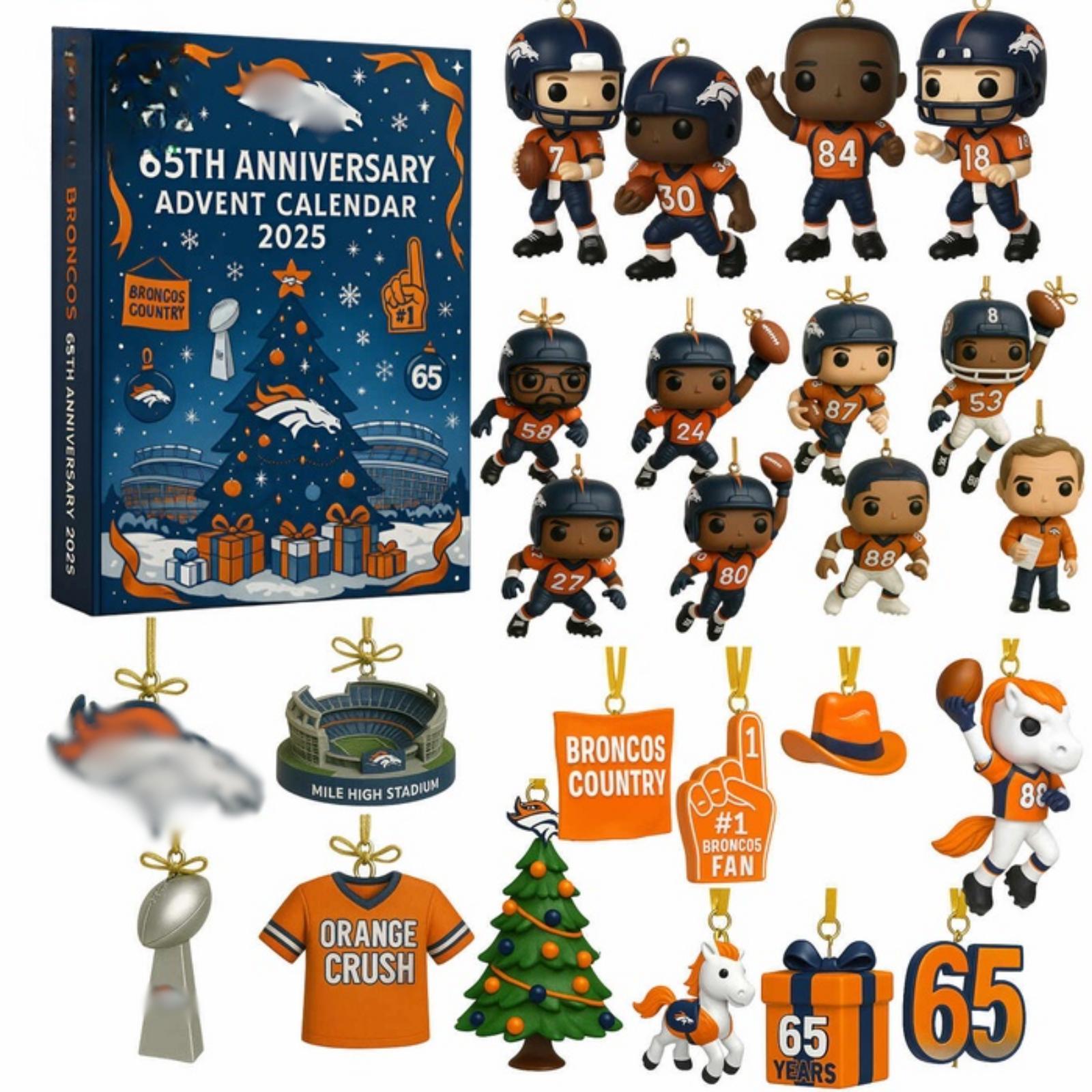 e??? Denver Broncos Advent Calendar 2025 -2D Acrylic
