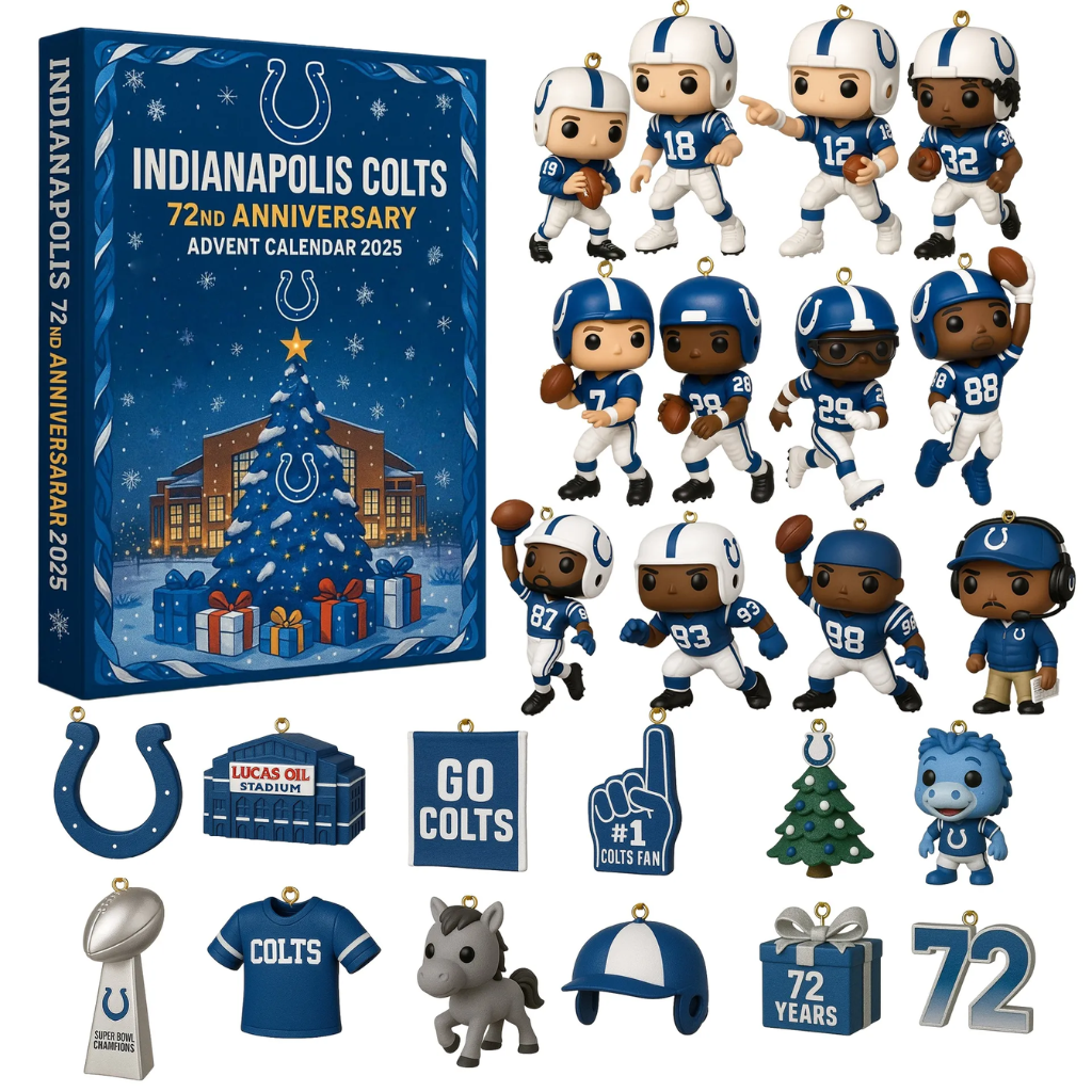 Indianapolis Colts Advent Calendar 2025 72TH ANNIVERSARY -2D Acrylic