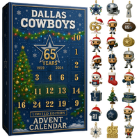 2025 Dallas Cowboys 65th Anniversary Advent Calendar -2D Acrylic