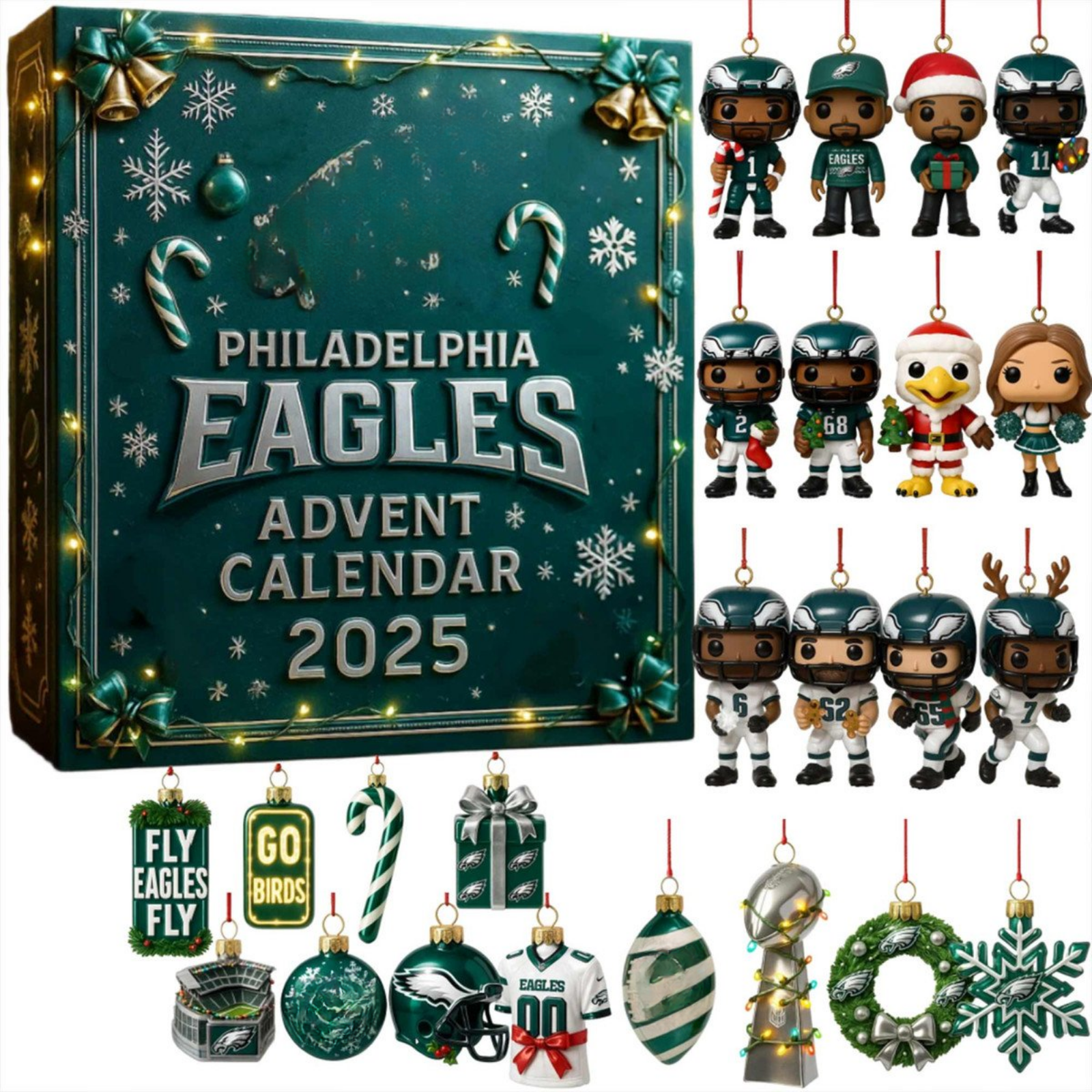 e??? Philadelphia Eagles Advent Calendar 2025 -2D Acrylic